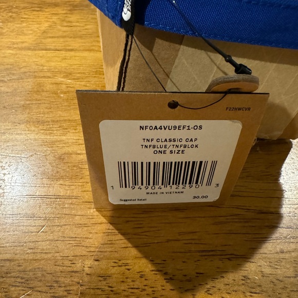 The North Face Classic Cap Hat OSFA Blue OSFA Strapback Logo NEW With Tags - Picture 5 of 8